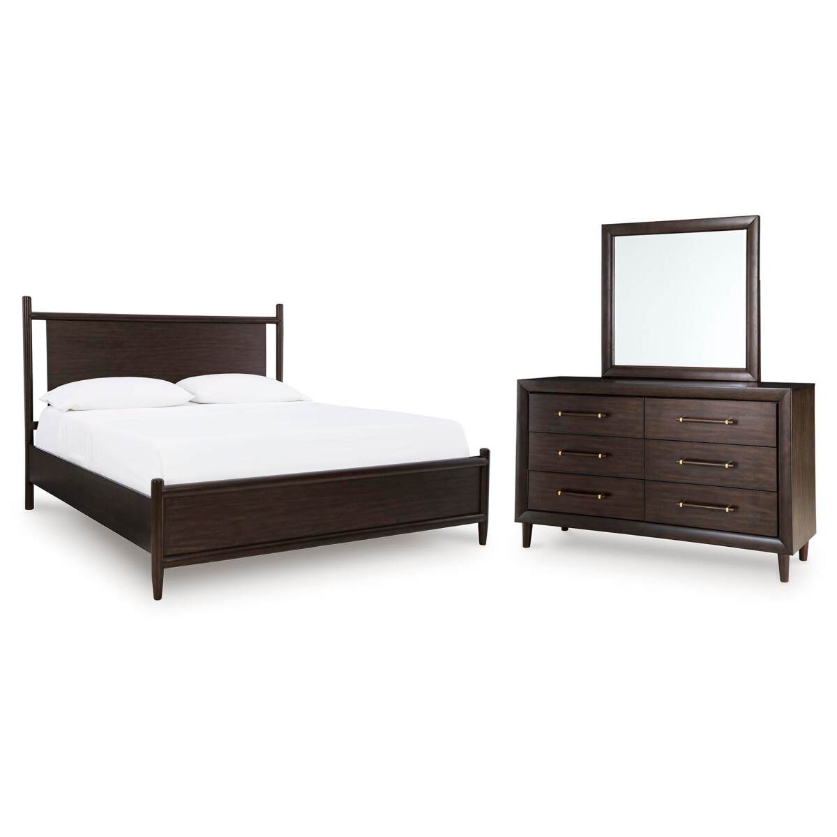 660bf5307bcb8c5e5e5c019605c2a563 Dantenton Queen Panel Bed, Dresser and Mirror - Image 1