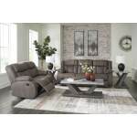 First Base Reclining Sofa and Loveseat - Image 5
