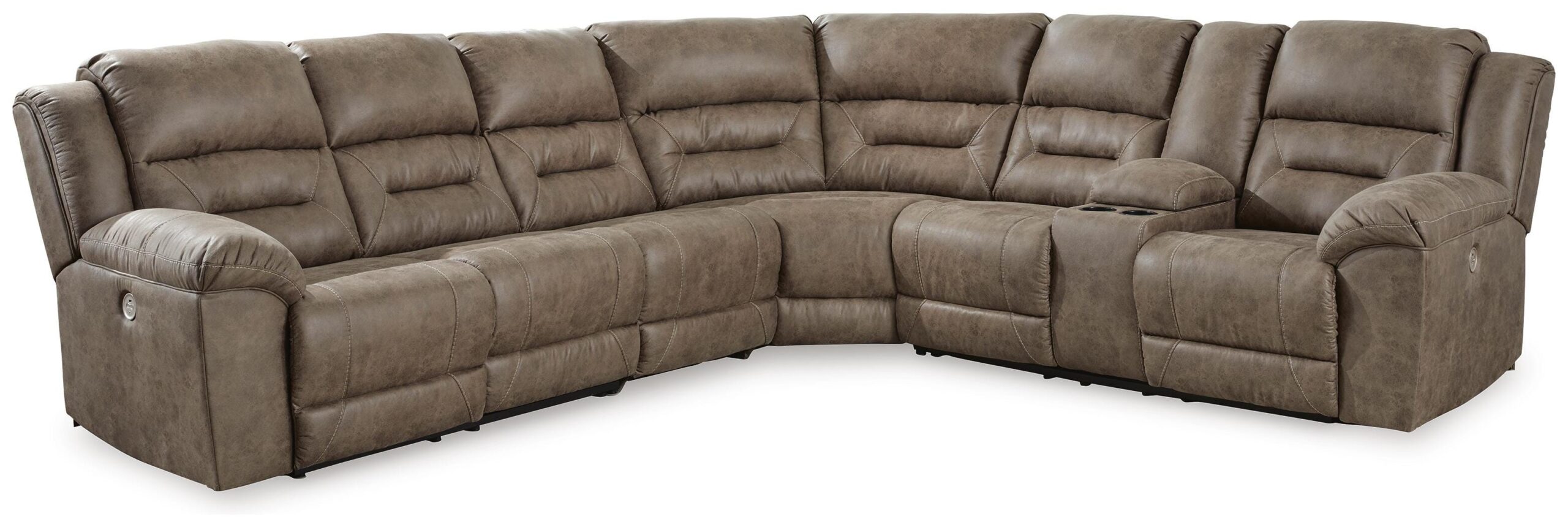 66c7dd41f84cc1a86a8273d48a40a1a6 Ravenel 4-Piece Power Reclining Sectional - Image 1