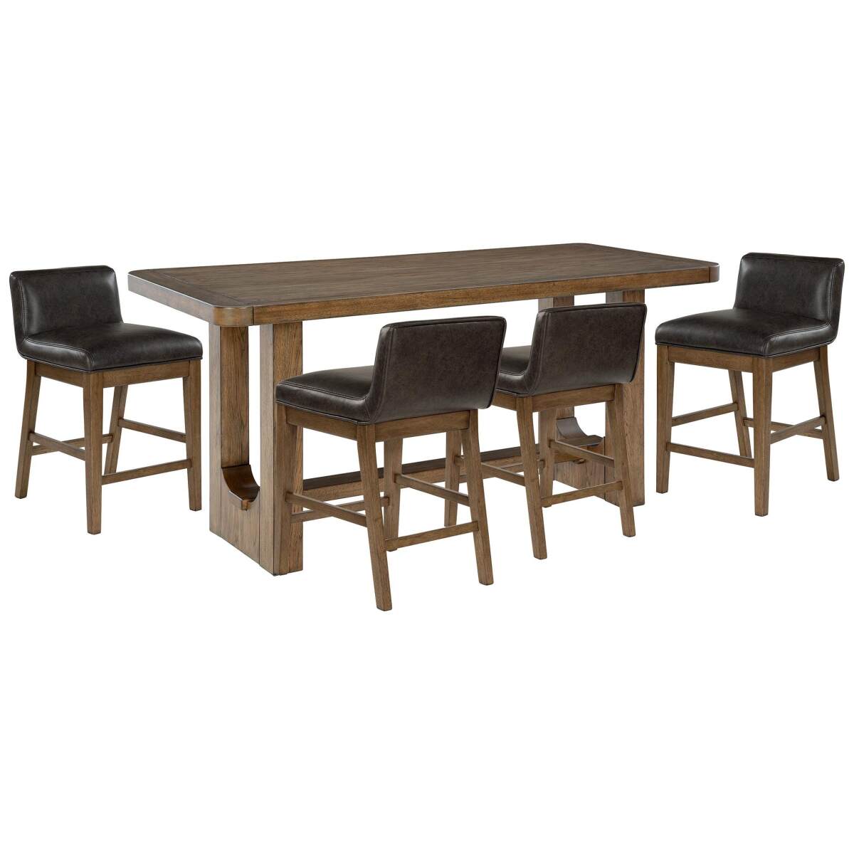 6806a0e3dc24c5cee72933f2bf84beca Cabalynn Counter Height Dining Table and 4 Barstools - Image 1