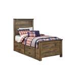 Trinell Twin Panel Bed with 2 Storage Drawers - Image 2