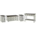 Bolanburg Coffee Table and 2 Chairside End Tables with Console - Image 2