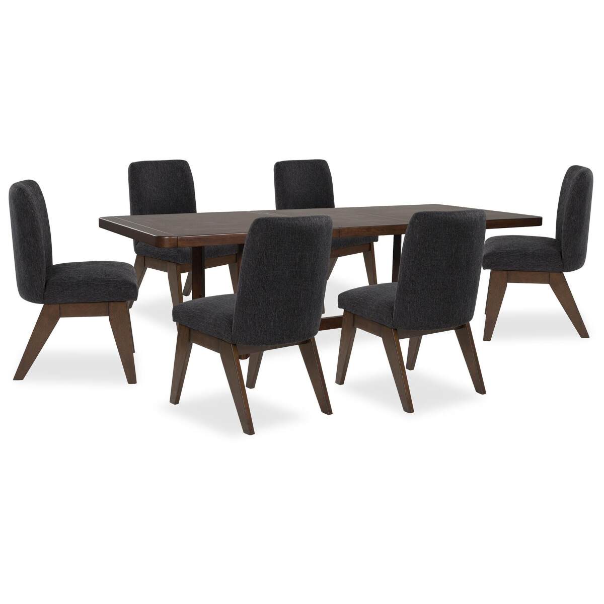 68f25dba5c88ee254ea3b01f82f587c3 Dilenno Extension Dining Table and 6 Chairs - Image 1