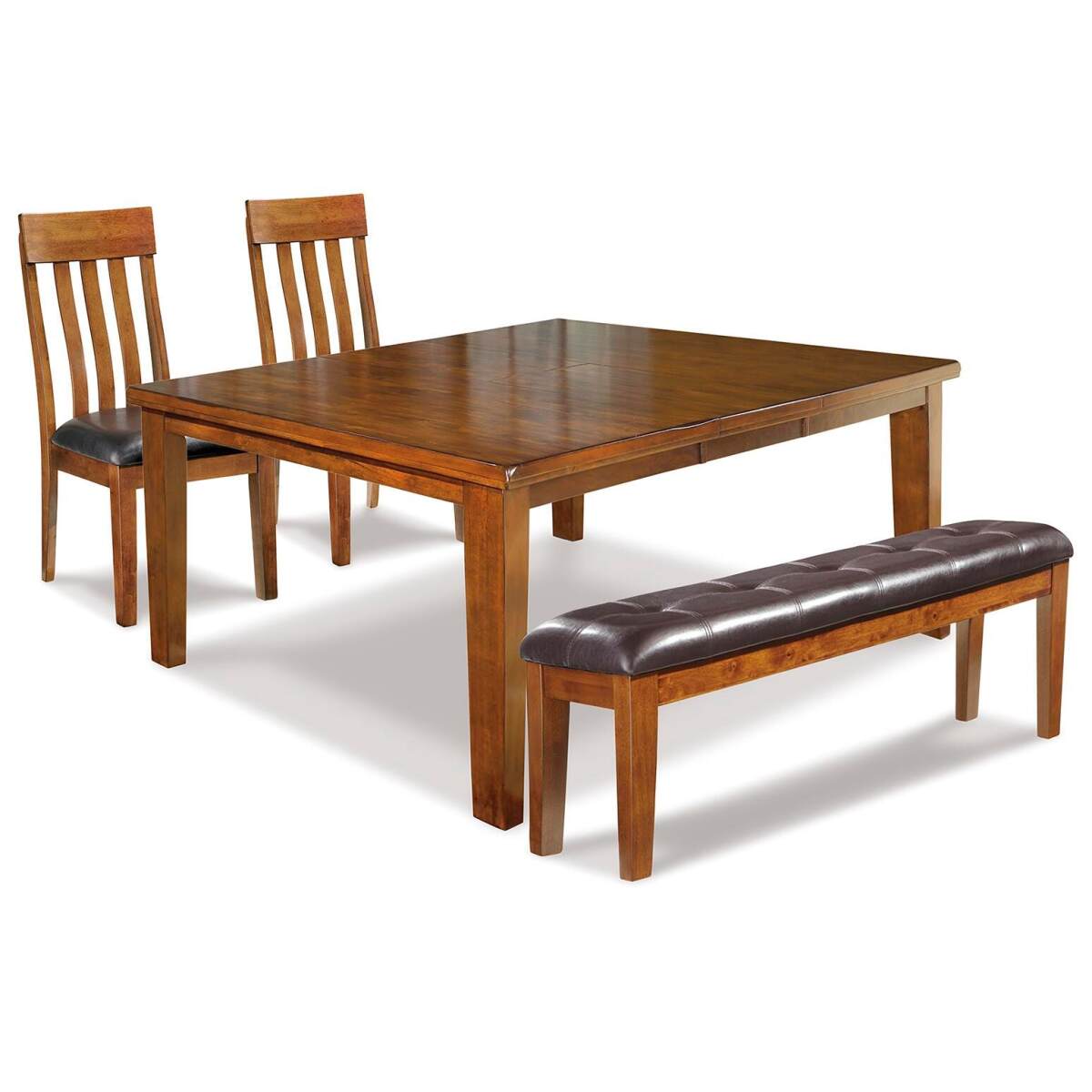 69089a99c3231d888abe7db227464c82 Ralene Dining Table and 2 Chairs and Bench - Image 1