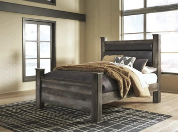 691cd641e8d3de8531fc0a20d28556bc Wynnlow Queen Upholstered Poster Bed - Image 1