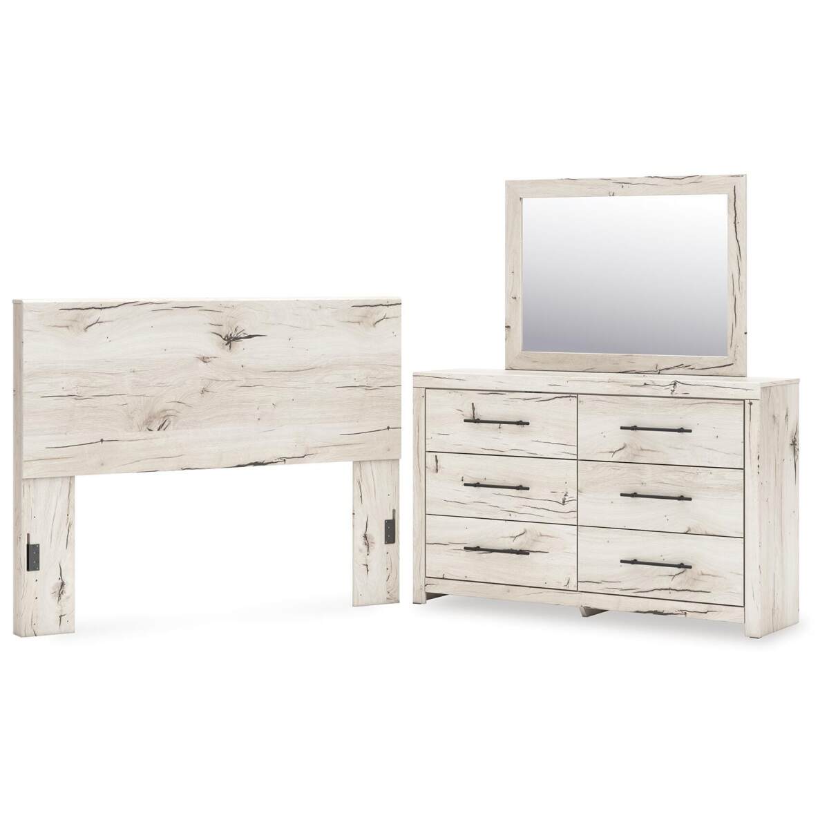 691d6bc5e4dba979accd1d71d6d5f886 Lawroy Queen Panel Headboard, Dresser and Mirror - Image 1
