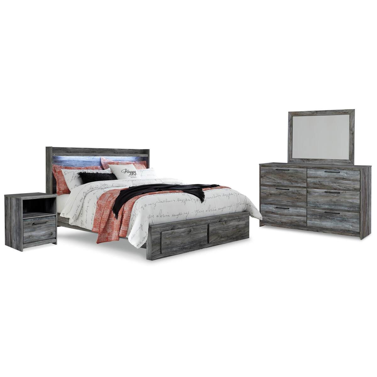 693b7e74a4798175cb7da10cc93130c7 Baystorm King Panel Storage Bed with Mirrored Dresser and Nightstand - Image 1