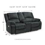 Draycoll 2 Power Reclining Loveseats and Recliner - Image 8