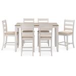 Skempton Counter Height Dining Table and Bar Stools (Set of 7) - Image 4