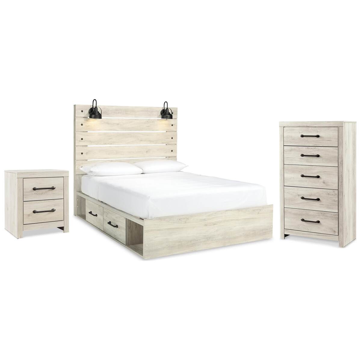 6a30052170607d9064c93be7de074578 Cambeck Queen Storage Bed, Chest and Nightstand - Image 1