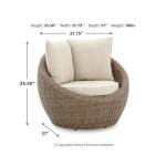 Danson 2 Swivel Lounge Chairs and End Table - Image 10