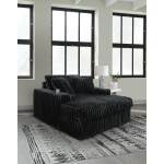 Midnight-Madness 3-Piece Sectional, Chaise and Oversized Accent Ottoman - Image 23
