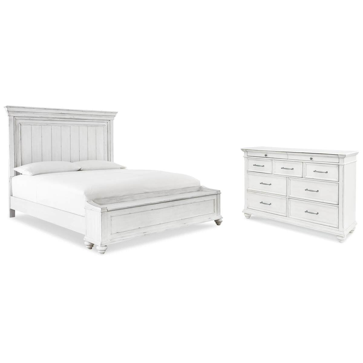 6b47a41f04cf3ae02d4374f292b8d341 Kanwyn King Storage Panel Bed and Dresser - Image 1