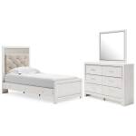 Altyra Twin Panel Bed, Dresser and Mirror