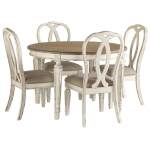 Realyn Dining Table and 4 Chairs