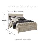 Bellaby Queen Panel Storage Bed, Dresser and Nightstand - Image 5