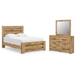 Maystonna Queen Panel Bed, Dresser and Mirror