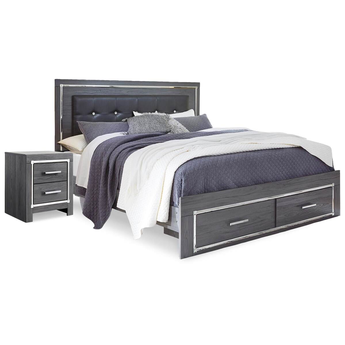 6c2ff35bf472d6e1b284c9d46587fa19 Lodanna Queen Storage Bed and Nightstand - Image 1