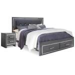 Lodanna Queen Storage Bed and Nightstand