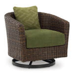Horizon Hall Outdoor Swivel Lounge Chair with Cushion