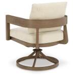Serene Bay Outdoor Swivel Dining Chair with Cushion (Set of 2) - Image 7