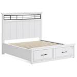 Ashbryn California King Panel Storage Bed, Dresser and Mirror - Image 11
