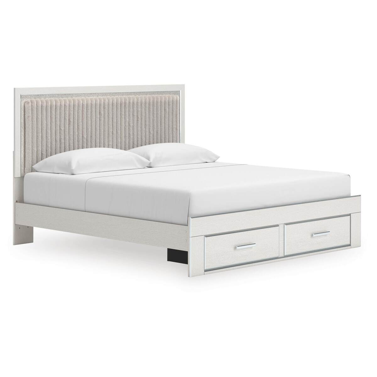 6c9f62cf17507eb470f07518bdb4e58b Zuraleus King Upholstered Panel Platform Storage Bed - Image 1