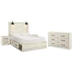 Cambeck Queen Panel Bed with Storage, Dresser and 2 Nightstands