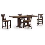 Rylandeen Counter Height Extension Dining Table and 4 Barstools