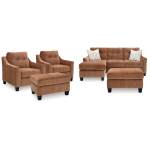 Amity Bay Sofa Chaise Sleeper, 2 Chairs and 2 Ottomans - Image 2
