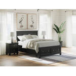 Lanolee Queen Storage Footboard with Roll Slats