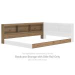 Deanlow Bookcase Storage with Side Rail