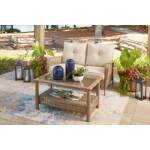 Braylee Outdoor Loveseat with Table (Set of 2) - Image 3
