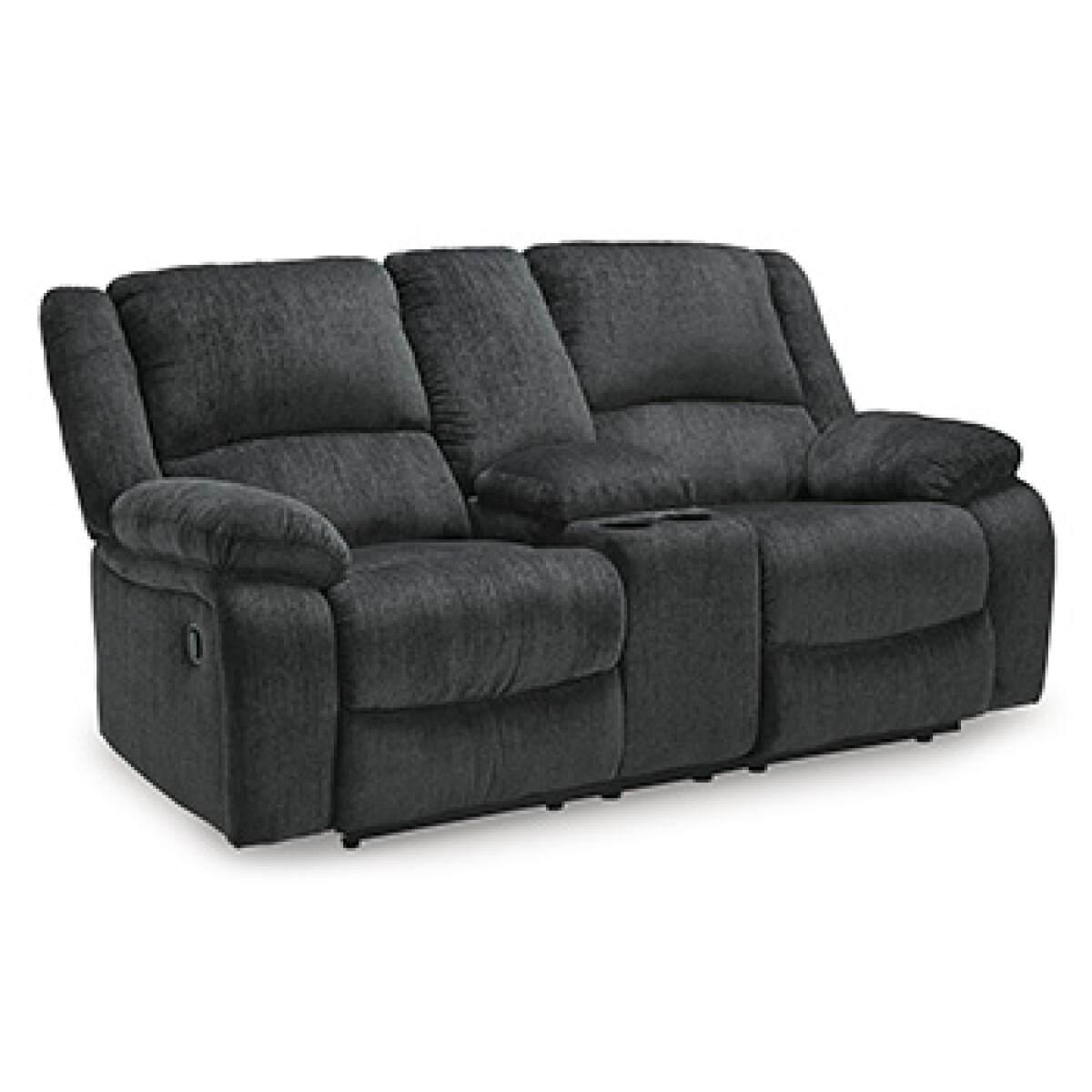 6f81157adcbd3fb71920276dc6ef86b2 Draycoll Reclining Loveseat with Console - Image 1