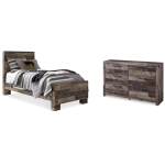 Derekson Twin Panel Bed and Dresser