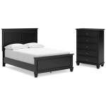 Lanolee Full Panel Bed and Chest