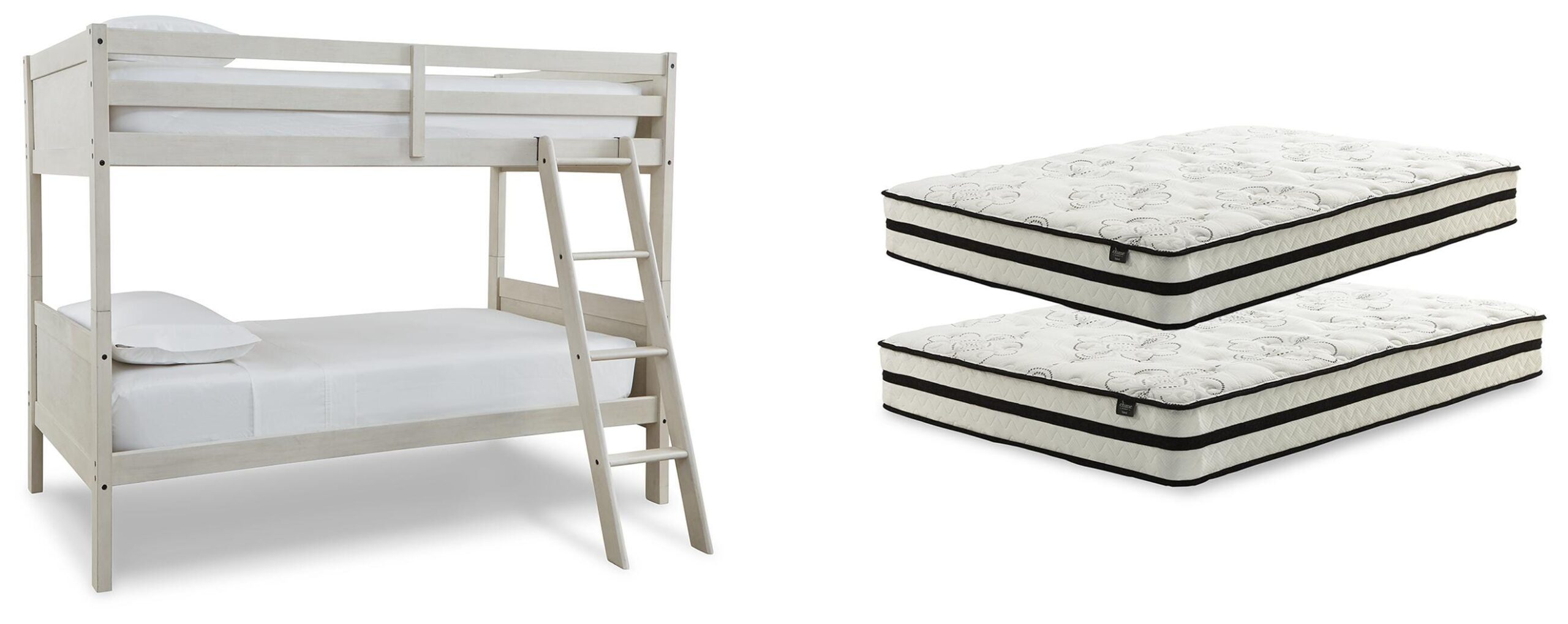 712c62d38d8718a9395ea3c7d4e2275e Robbinsdale Bunk Bed and Mattresses - Image 1