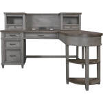 Caraway Single Ped Desk Hutch I248-307H-SLT-1 - Image 16