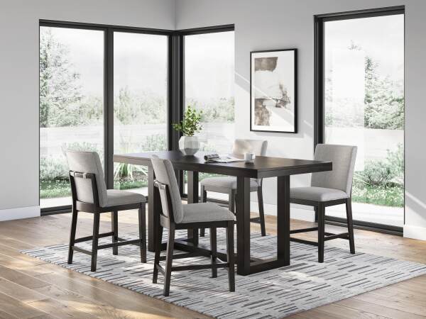 Neymorton Counter Height Dining Table and 4 Barstools - Image 3