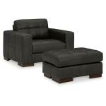 Luigi Oversized Chair and Ottoman