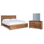Dressonni Queen Panel Bed, Dresser and Mirror