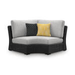 Beachcroft Outdoor Curved Corner Chair with Cushion