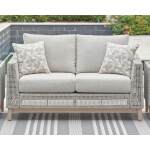 Seton Creek Outdoor Loveseat with Cushion - Image 3
