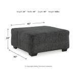 Biddeford Oversized Swivel Chair and Ottoman - Image 10