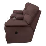 James Reclining Loveseat w/ Console - 449521 - Image 3