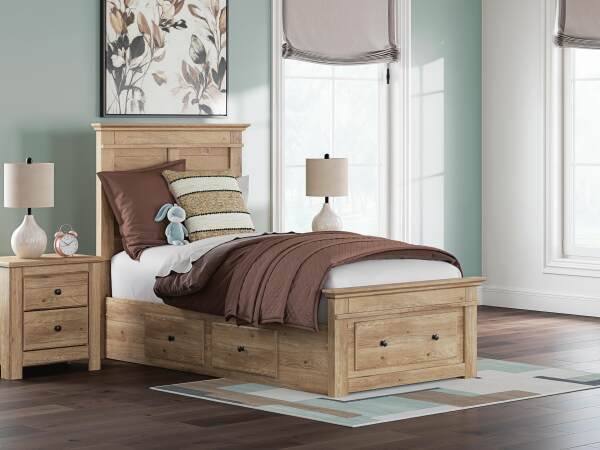 Makidern Twin Panel Storage Bed - Image 3
