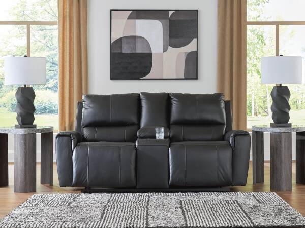 Glossmore Reclining Loveseat with Console - Image 3