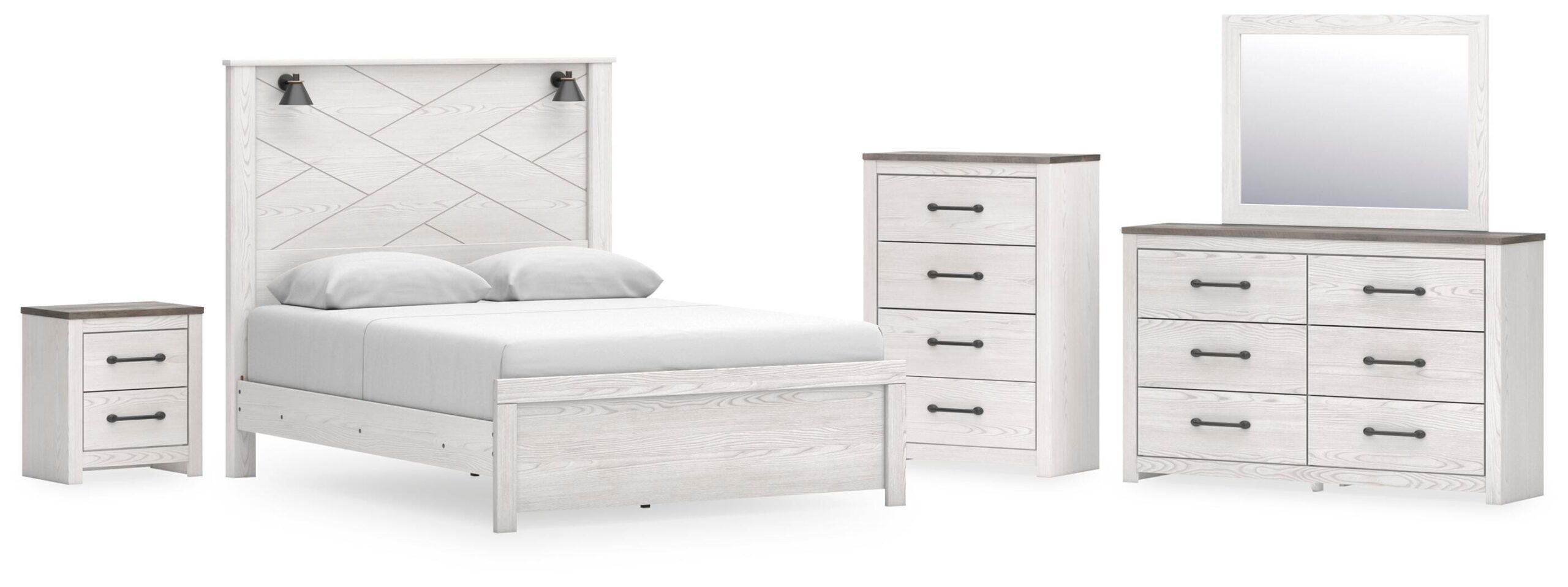 73ed9128355d89147dda1c667d7fed67 Gerridan Queen Panel Bed, Dresser, Mirror, Chest and Nightstand - Image 1