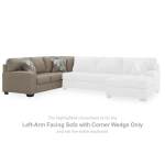 Newellen Left-Arm Facing Sofa with Corner Wedge - Image 3
