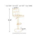 Bellatier Adjustable Height Bar Stool (Set of 2) - Image 7